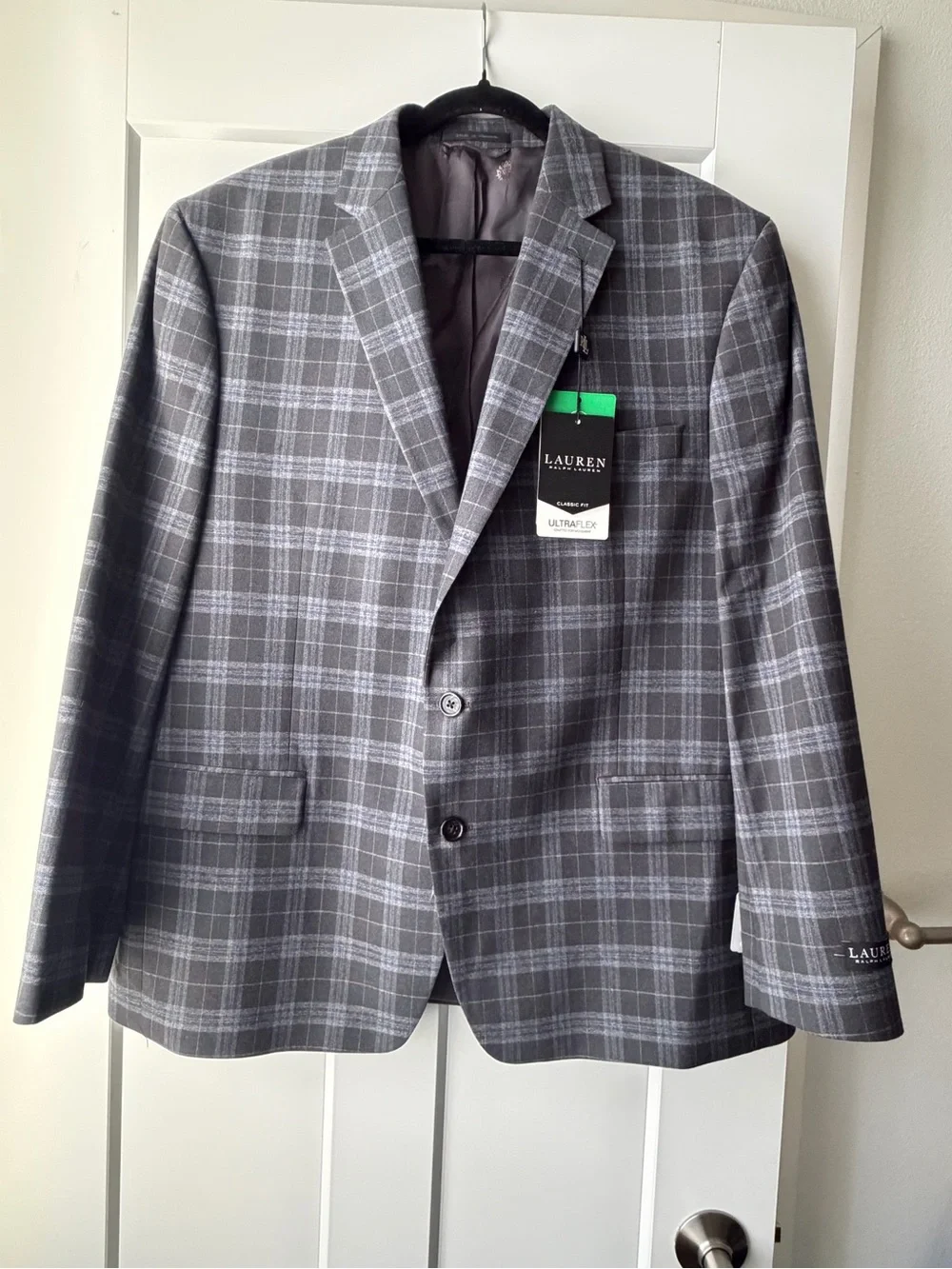 Lauren Ralph Lauren Men's Gray Plaid Sport Coat - Picture 1 of 4